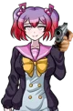 Kanade with a gun