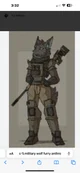 Grey wolf soldier