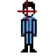 Pixelated Angry Guy