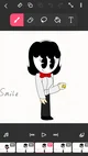 N Cartoon Smile Girl