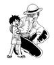 Luffy and Shanks