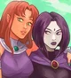 Starfire and Raven