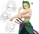 Roronoa zoro mujer