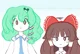 Reimu and sanae