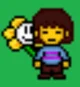 Frisk and flowey