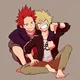Kirishima and Bakugo