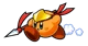 Scared Orange Kirby