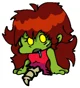 Zombie gf need brain