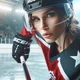 Ice hockey girl
