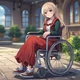 Girl on wheelchair 