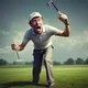 ANGRY GOLF RAGE MAN
