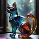 Cats-secret of glass