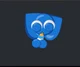 Blue emojicat baby