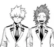 Kirishima and Bakugo