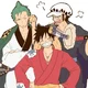 Law Zoro y Luffy