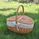 Basket with cloth