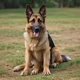 A German shepherd