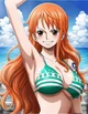 Nami in the beach