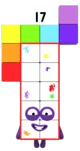 17 numberblocks