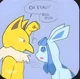 Hypno and Glaceon 