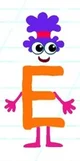 Letter E