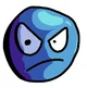 Angry Blue Ball