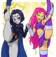 Starfire and Raven