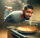 Pie smelling Drake