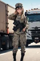 Army trucker girl
