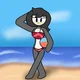 beach penguin 