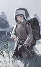 Russian soldier girl
