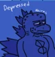 Depressed Godzilla