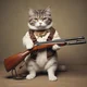 A Cat with Shotgun