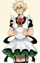 Bakugo con vestido 