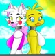 Mangle and Toy Chica