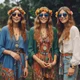 Yan Mom Hippie Girls