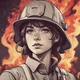fire fighter-woman