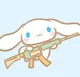Cinnamaroll with gun
