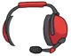 Red headset