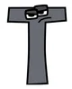 T  