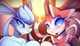 Glaceon and Sylveon