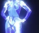 Holographic woman