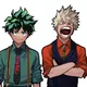 Izuku y Bakugo