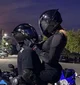 biker couple