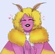 Rosy Maple Moth Girl