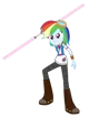 Rainbow dash jedi