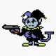 Jevil with gun
