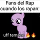 Fans del rap cuando 