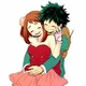 Izuku and Uraraka