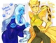Blue and Yellow cats
